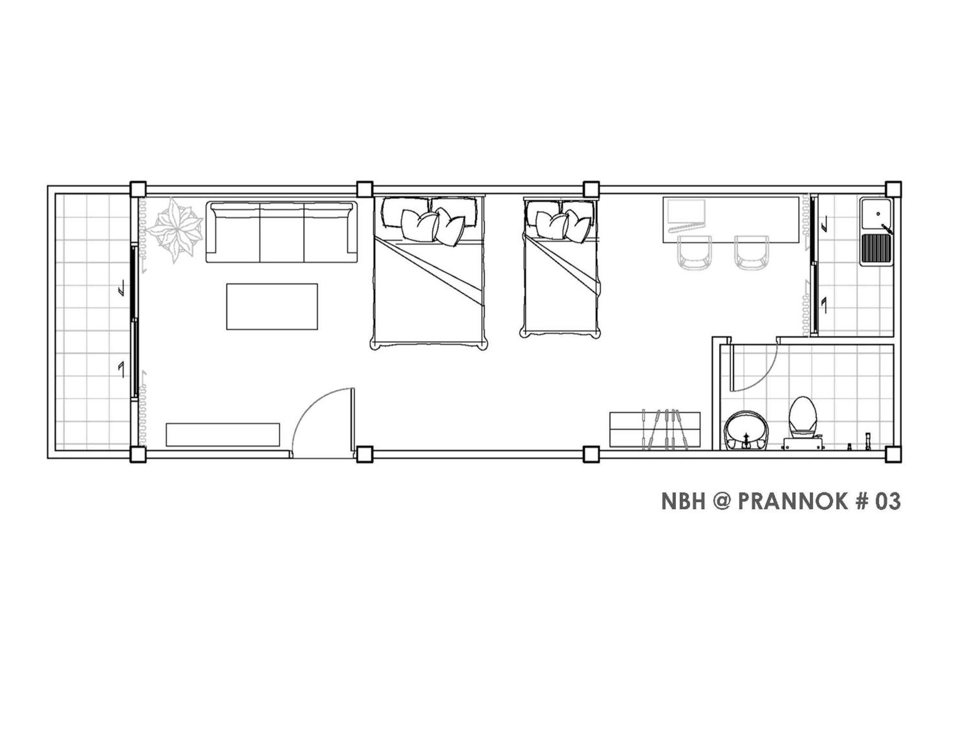 Appartamento NBH.@ Prannok Bangkok Esterno foto